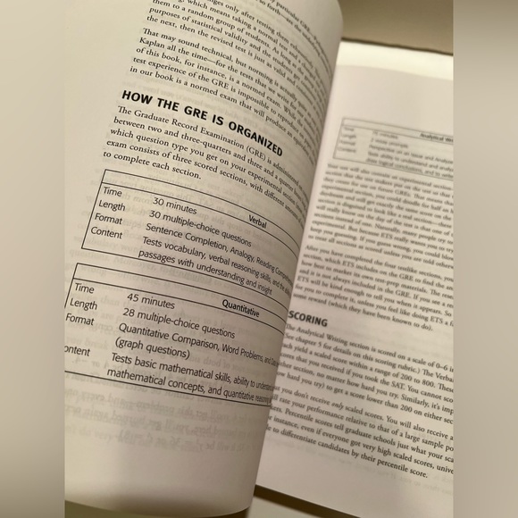 KAPLAN GRE PRACTICE BOOK. - Picture 3 of 8